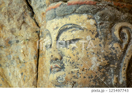 臼杵石仏の大日如来像 臼杵石仏の大日如来像 125497743