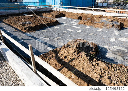 建築工事の現場<戸建て住宅> 建築工事の現場<戸建て住宅> 125498122