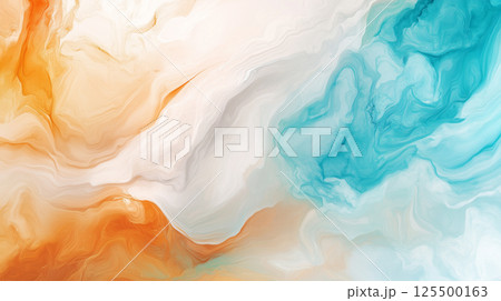 AI生成画像:ティールオレンジの背景素材 AI生成画像:ティールオレンジの背景素材 125500163