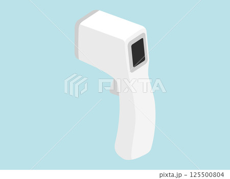 非接触式電子体温計のイラスト 非接触式電子体温計のイラスト 125500804