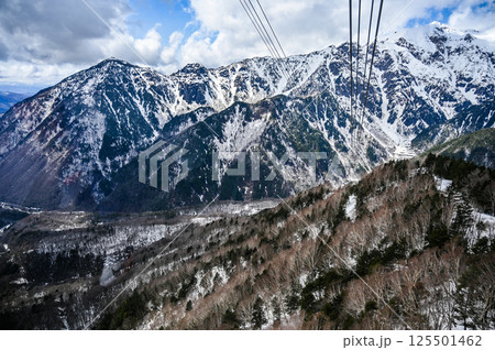 岐阜県高山の穂高連峰 岐阜県高山の穂高連峰 125501462