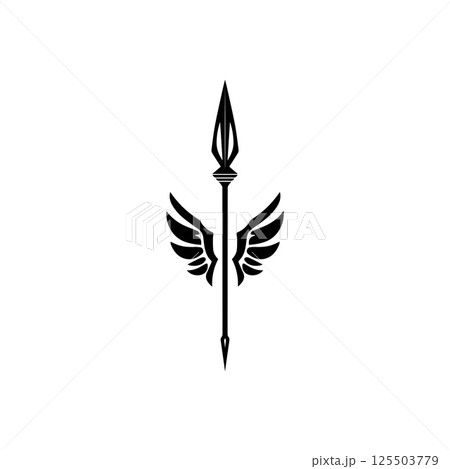 Spear logo vector design template 125503779