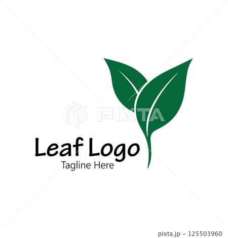 Leaf  logo icon  vector Illustration 125503960