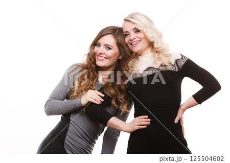 Adult mother and daughter portrait 125504602