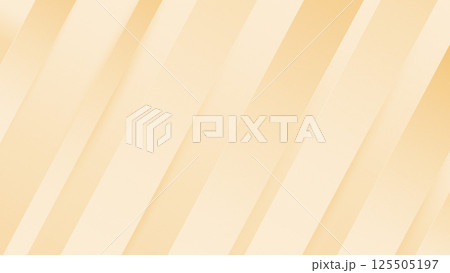 ベージュ色ゴールドの斜めのグラデーションの背景素材　シンプル上品　ストライプ 125505197