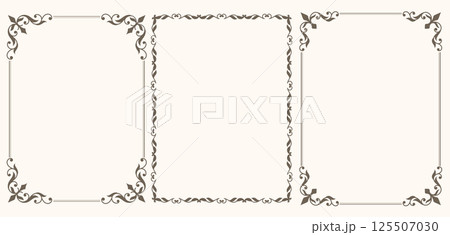 Set of Certificate frames and borders 125507030