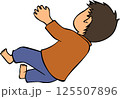 落ちる子供線画 125507896