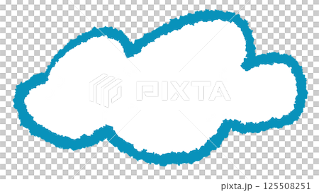 Simple white cloud illustration Simple white cloud illustration 125508251