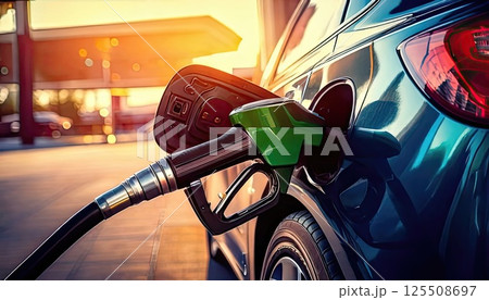 《AI画像》ガソリンの給油 125508697