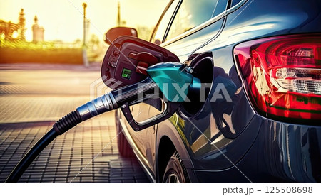 《AI画像》ガソリンの給油 《AI画像》ガソリンの給油 125508698