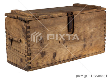 army ammunition wooden crate. top view. army ammunition wooden crate. top view. 125508881