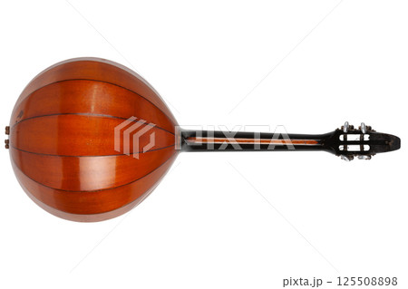 Ukrainian domra. Long-necked folk string instrument of the lute family. Ukrainian domra. Long-necked folk string instrument of the lute family. 125508898