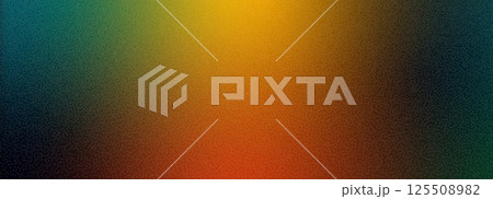 Abstract background with grainy gradient texture. Old photo light leak overlay. Camera film retro blur filter with noise. Lens flare gradation effect. Retro vector poster with grain 125508982