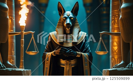 古代エジプト神話の神アヌビス_5 125509899