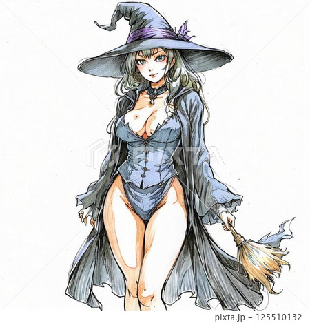 魅惑的な黒髪の魔女 125510132