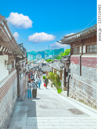 韓国ソウル 北村韓屋村 韓国ソウル 北村韓屋村 125510465
