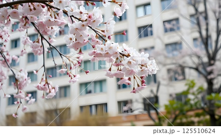 桜のある風景 125510624