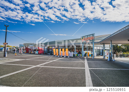 青空に映える浜松市の浜名湖サービスエリア(静岡県) 青空に映える浜松市の浜名湖サービスエリア(静岡県) 125510931