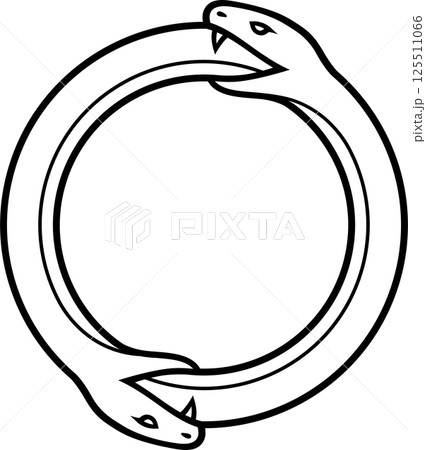 Ouroboros double snake symbol Ouroboros double snake symbol 125511066