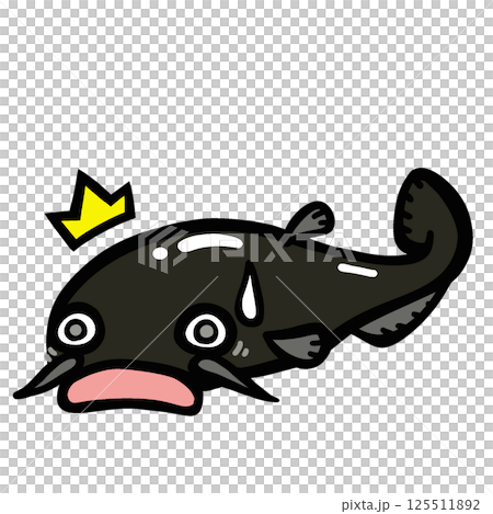 簡單的鯰魚插圖 簡單的鯰魚插圖 125511892