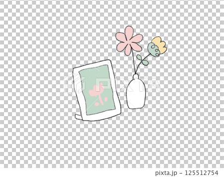 Flower and picture stand 125512754