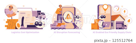 AI in logistics enhances operational efficiency through cost optimization, disruption forecasting, and eco-friendly supply chain management. Embracing innovation supports sustainable practices and 125512764