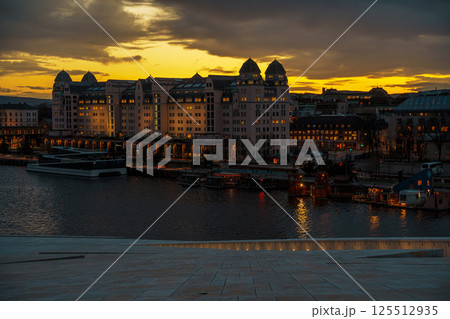 Oslo Opera House at Twilight, Norway Oslo Opera House at Twilight, Norway 125512935
