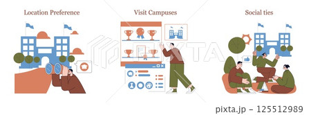 This visual representation showcases three essential engagement strategies required for effective communication This visual representation showcases three essential engagement strategies required for effective communication 125512989