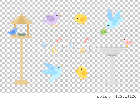 Illustration set of birds Illustration set of birds 125513126