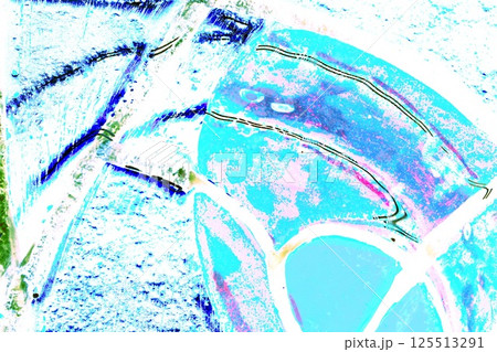 bright streaks of synthetic paint using primary colors, changed colors, red background. bright streaks of synthetic paint using primary colors, changed colors, red background. 125513291