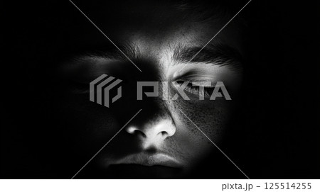 Man With A Haunting Presence In The Darkness 125514255