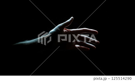 Hands Reaching Out Of A Dark Void 125514290