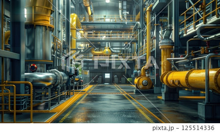 Industrial Technologies And Settings Showcasing Their Innovation 125514336