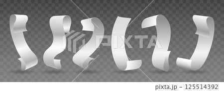 Paper bill mockups set Paper bill mockups set 125514392