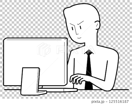 バリバリ働いている人 125516187