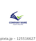 check mark for accounting stock market analytic vector logo design template,Tax Accounting Logo design vector icon 125516627