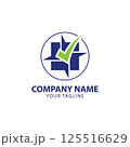 check mark for accounting stock market analytic vector logo design template,Tax Accounting Logo design vector icon 125516629