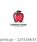 pomegranate dental logo design concept. pomegranate Creative Technology Logo vector template. Icon symbol 125516633