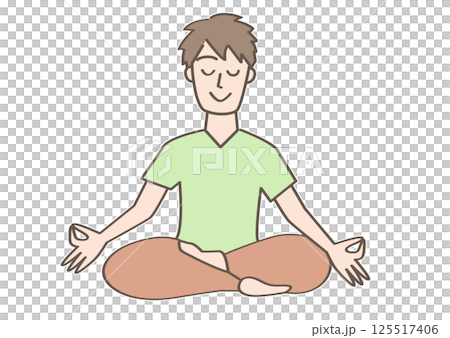 Person doing yoga pose 125517406