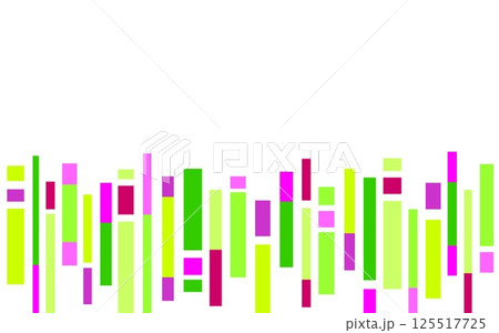 フレーム　幾何学模様　四角形　ホワイトスペース　グリーン 125517725