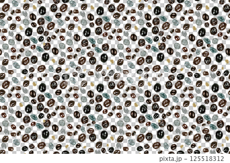 Papaya seeds watercolor seamless pattern isolated on white. Hand-painted tropical fruit clip art is perfect for culinary designs, textile, wrapping paper, prints, cards, packages and menu. Textured Papaya seeds watercolor seamless pattern isolated on white. Hand-painted tropical fruit clip art is perfect for culinary designs, textile, wrapping paper, prints, cards, packages and menu. Textured 125518312