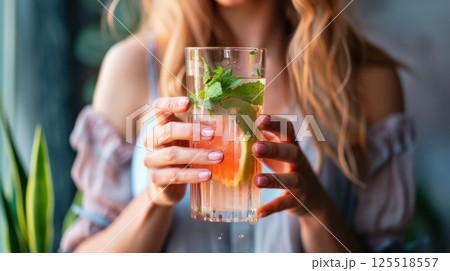 A person taking a break from their busy day to have a mindful drink highlighting the importance of selfcare A person taking a break from their busy day to have a mindful drink highlighting the importance of selfcare 125518557