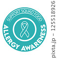 Support Squad Food Allergy Awareness Ribbon T-Shirt Teal Circle Logo Tee 125518926