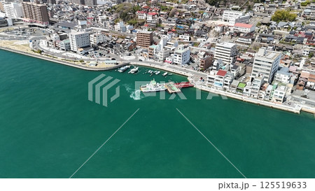 尾道水道【福本渡船135年間ありがとう2025/03/31最終日】ドローン空撮_OFTE_30 125519633