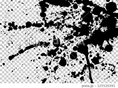 White background with ink splashed from top right to bottom left White background with ink splashed from top right to bottom left 125520391