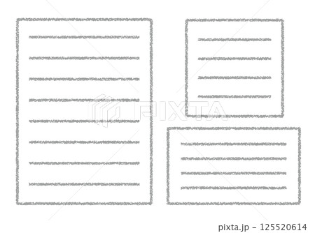 手描きのクレヨン素材 メモ帳フレームセット 手描きのクレヨン素材 メモ帳フレームセット 125520614
