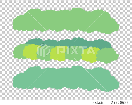 緑  葉  イラストセット 125520628