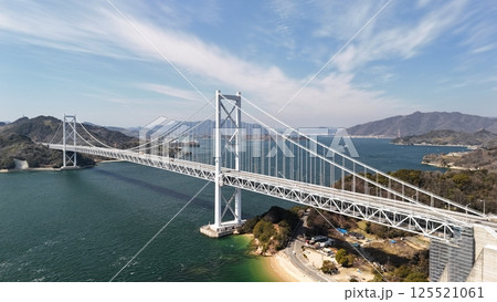 瀬戸内しまなみ海道【因島大橋】ドローン空撮_IINO_18 瀬戸内しまなみ海道【因島大橋】ドローン空撮_IINO_18 125521061