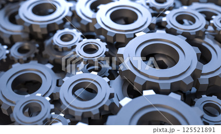 The Gear Background for engineer or technology concept 3d rendering. The Gear Background for engineer or technology concept 3d rendering. 125521891