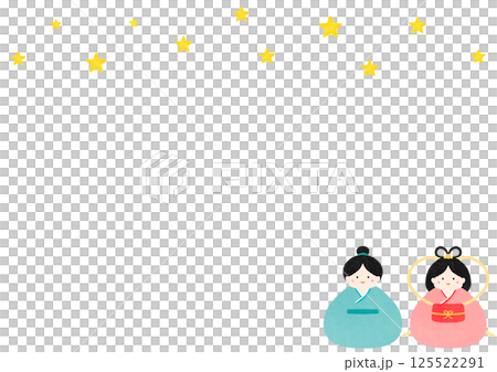 Tanabata Orihime and Hikoboshi Event Watercolor Illustration Tanabata Orihime and Hikoboshi Event Watercolor Illustration 125522291
